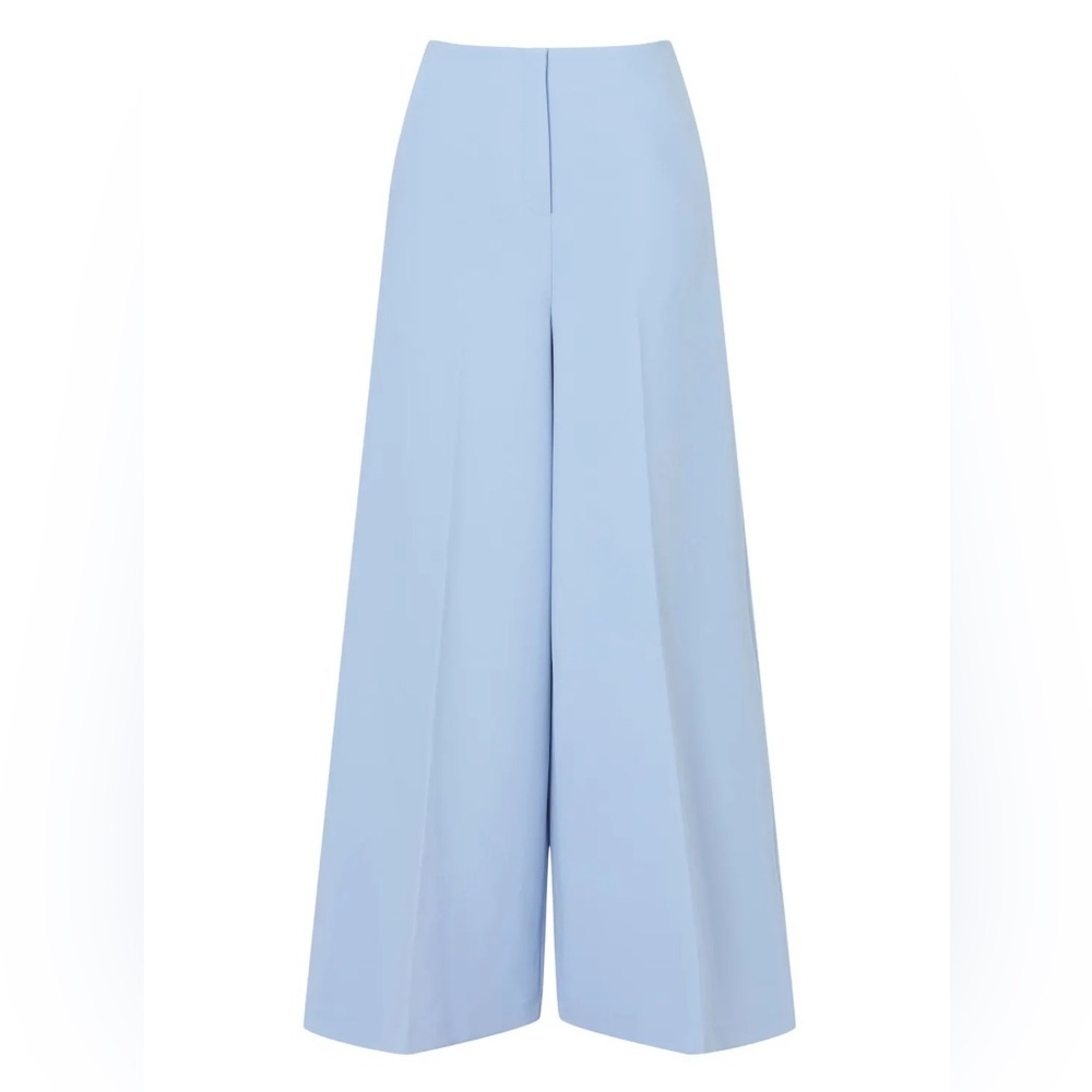 light blue Marina Moscone Wide Leg Trousers